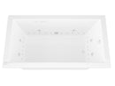 Venzi Villa 32 x 60 rectangular air & whirlpool bathtub, detail view