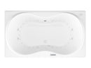 Venzi Grand Tour Bello 36 x 72 air & whirlpool bathtub, top view