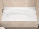 Venzi Grand Tour Talia 36 x 72 rectangular air & whirlpool bathtub installed in a bathroom