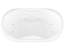 Venzi Aline 41 x 70 oval air & whirlpool bathtub feature graphic