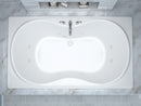 Venzi Bello 42 x 72 whirlpool bathtub installed in a bathroom