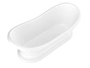 Venzi Midas 32.5 x 70.5 freestanding soaking bathtub feature graphic