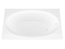 Venzi Viola 42 x 72 rectangular soaking bathtub, detail view