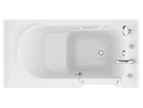 Venzi 30 x 60 walk-in soaking bathtub, right drain, white, detail view