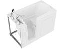 Venzi 32 x 60 walk-in soaking bathtub, left drain, white, alternate view