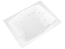 Venzi Capri 54 x 72 rectangular whirlpool bathtub, detail view