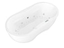 Venzi Grand Tour Velia 35.5 x 71 freestanding air and whirlpool jetted bathtub, detail view