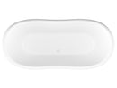 Venzi Midas 32.5 x 70.5 freestanding soaking bathtub, alternate view