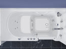 Venzi 30 x 60 walk-in whirlpool bathtub, right drain, white in a bathroom