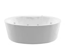 Venzi Sole 33.5 x 67 freestanding air and whirlpool jetted bathtub, detail view