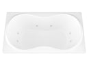 Venzi Bello 42 x 72 whirlpool bathtub, detail view