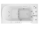 Venzi 32 x 60 walk-in whirlpool bathtub, right drain, white, detail view