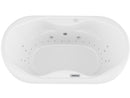 Venzi Grand Tour Aline 41 x 70 oval air & whirlpool bathtub, detail view