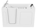 Venzi 32 x 60 walk-in whirlpool and air jetted bathtub, left drain, white, detail view