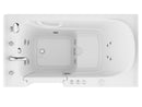 Venzi 32 x 60 walk-in whirlpool bathtub, left drain, white, detail view