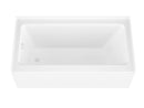 Venzi Madre 30 x 60 front skirted soaking bathtub feature graphic