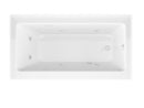 Venzi Madre 30 x 60 front skirted whirlpool bathtub, top view