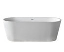 Venzi PietraStone 28 x 67 freestanding soaking bathtub, alternate view