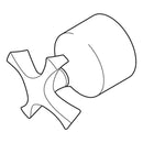 Brizo - RP60588PC - Rsvp Series Single Metal Cross Handle Kit