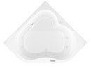 Venzi Grand Tour Tovila 60 x 60 corner air & whirlpool bathtub, top view