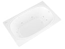 Venzi Aqui 48 x 72 rectangular air & whirlpool bathtub, detail view