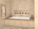 Venzi Grand Tour Viola 43 x 84 rectangular air & whirlpool bathtub installed in a bathroom