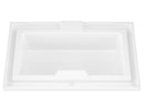 Venzi Celio 46 x 78 endless flow soaking bathtub feature graphic