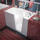 Venzi 32 x 60 walk-in whirlpool bathtub, right drain, white, main view