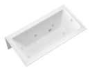 Venzi Madre 30 x 60 front skirted whirlpool bathtub, detail view