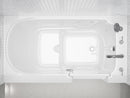 Venzi 32 x 60 walk-in soaking bathtub, right drain, white in a bathroom