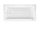 Venzi Madre 30 x 60 front skirted air jetted bathtub, top view