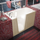 Venzi 32 x 60 walk-in soaking bathtub, left drain, biscuit, main view