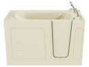 Venzi 30 x 60 walk-in soaking bathtub, right drain, biscuit, detail view