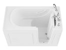 Venzi 30 x 60 walk-in soaking bathtub, right drain, white, detail view