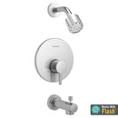 American Standard - TU064.502.xxx - Serin Tub and Shower Trim Kit with Cartridge - LESS VALVE
