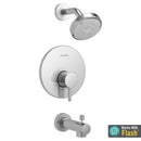 American Standard - TU064.508.xxx - Serin Tub and Shower Trim Kit with Water-Saving Shower Head and Cartridge - LESS VALVE