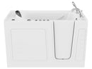Venzi 30 x 60 walk-in whirlpool and air jetted bathtub, right drain, white, detail view