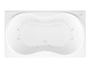 Venzi Bello 36 x 72 air & whirlpool bathtub, top view