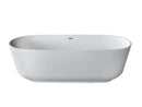 Venzi PietraStone 31.5 x 71 freestanding soaking bathtub, detail view