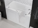 Venzi 32 x 60 walk-in air jetted bathtub, right drain, white in a bathroom