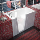 Venzi 32 x 60 walk-in soaking bathtub, left drain, white, main view