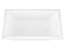 Venzi Villa 30 x 60 rectangular air jetted bathtub, detail view