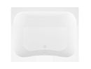Venzi Flora 48 x 60 rectangular soaking bathtub, top view