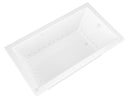 Venzi Villa 30 x 60 rectangular air jetted bathtub feature graphic