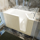 Venzi 30 x 60 walk-in soaking bathtub, right drain, biscuit, main view