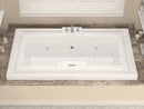 Venzi Grand Tour Celio 46 x 78 endless flow air & whirlpool bathtub installed in a bathroom