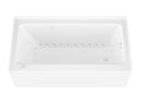 Venzi Madre 30 x 60 front skirted air jetted bathtub feature graphic