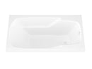 Venzi Aesis 36 x 60 rectangular soaking bathtub feature graphic