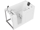 Venzi 32 x 60 walk-in whirlpool and air jetted bathtub, left drain, white, alternate view