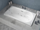 Venzi Grand Tour Elda 32 x 60 rectangular air & whirlpool bathtub installed in a bathroom